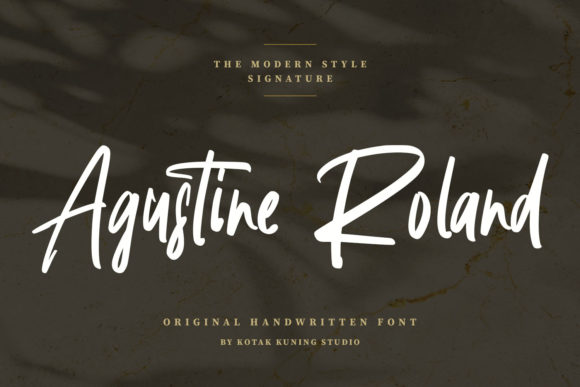 Agustine Roland: A Stylish Handwritten Font for Brands
