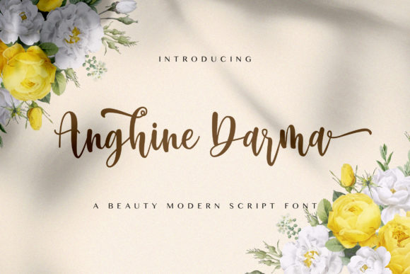 Anghine Darma: A Charming Script Font for Your Brand