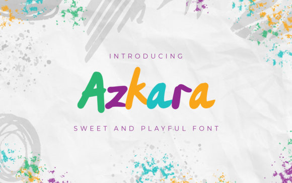 Azkara: A Sweet Handwritten Font for Digital Design