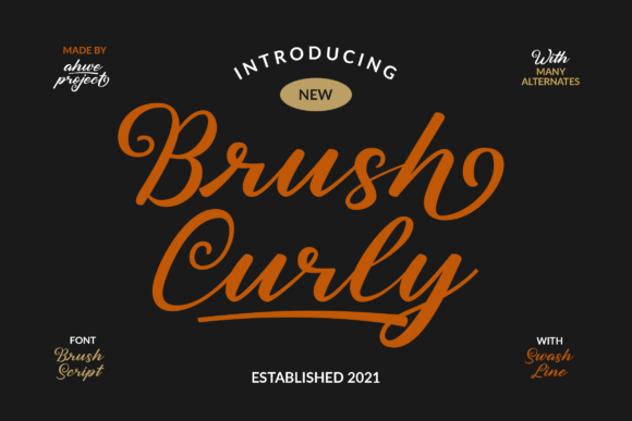 Brush Curly: A Bold Script Font for Campaigns