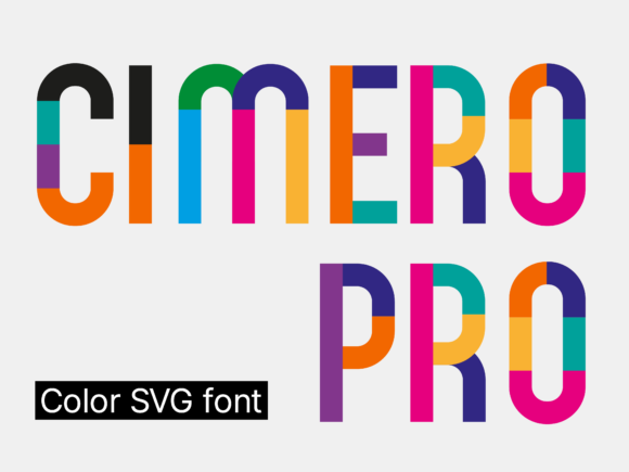 Cimero Pro: A Fresh Color Font for Bold Marketing