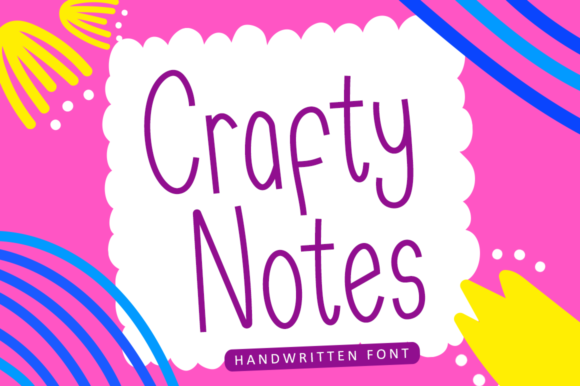 Crafty Notes: A Clean Script Font for Editorial Design