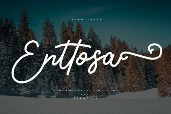Enttosa: A Vintage Script Handwritten Font for Web Design