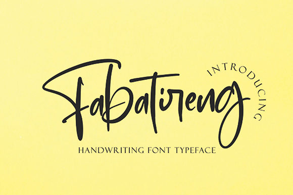 Fabatireng: A Modern Script Handwritten Font for Makers