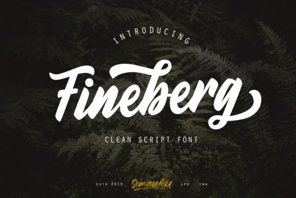 Fineberg: A Retro Handwritten Font for Bold Editorial Design