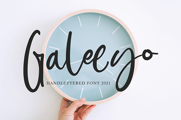 Galeeyo: A Sweet Handwritten Font for Editorial Design