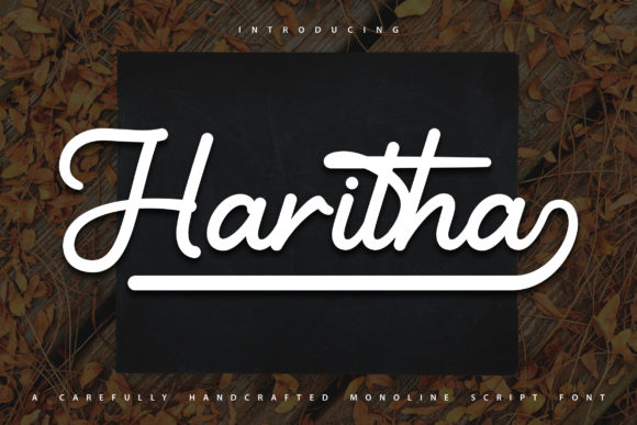 Haritha: A Vintage Handwritten Font for Editorial Design