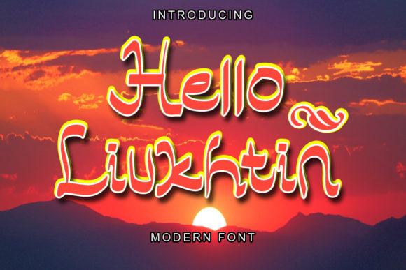 Hello Liukhtin: A Refined Handwritten Font for Brands