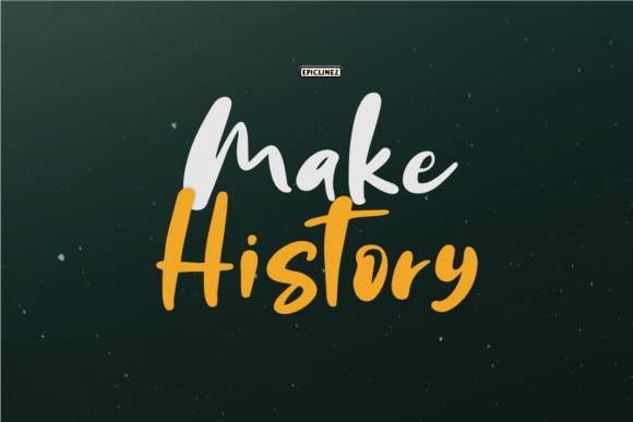 Make History: A Handwritten Font for Your Brand