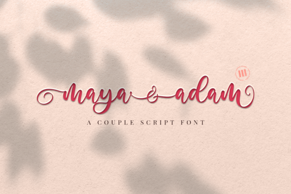 Maya and Adam: A Romantic Script Font Review