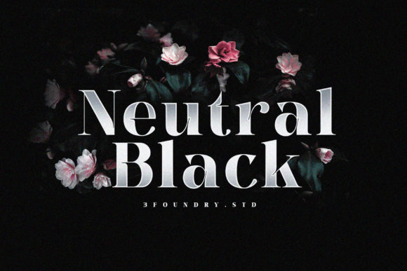 Neutral Black: A Modern Serif Font for Campaigns