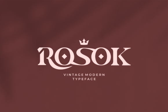 Rosok: A Modern Vintage Serif Font for Campaigns