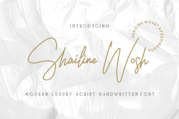 Shailine Wosh: A Premium Script Handwritten Font Review