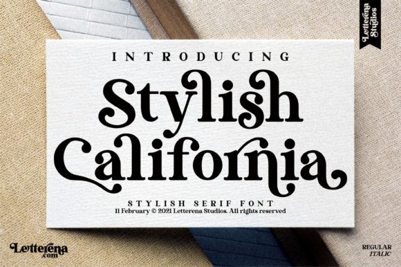 Stylish California: A Premium Serif Font for Brands
