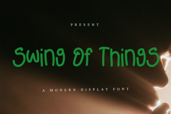Swing of Things: A Childish Handwritten Font for Makers