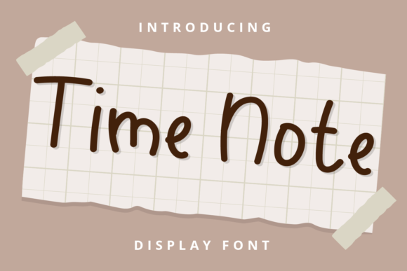 Time Note: A Sweet Handwritten Font for Branding